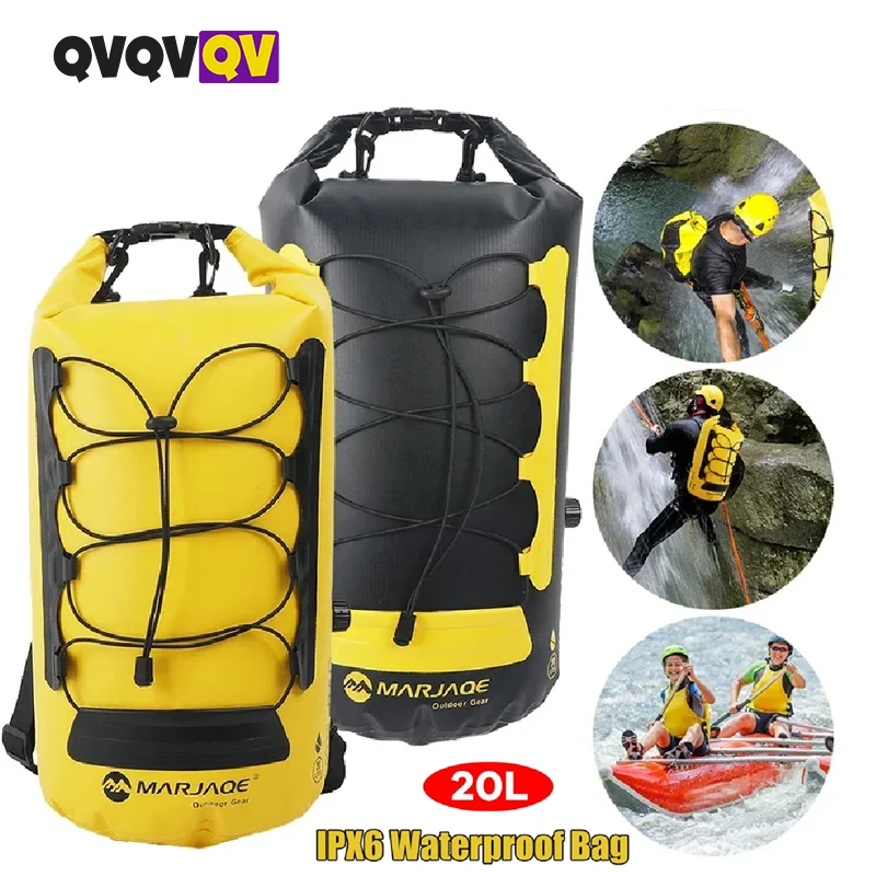 

1PCS Waterproof Dry Bag 20L – Roll Top Dry Storage Bag Backpack for Women & Men, Perfect for Kayaking, Boating, Swimming