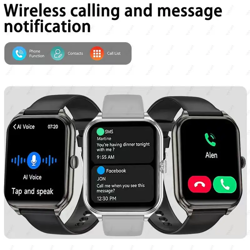 2026 new ultra-thin outdoor sports smartwatch, wirelesscommunication,suitable for men's and women'ssports,stepcounting,best gift
