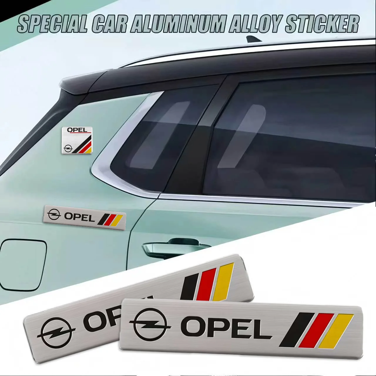 New 3D Aluminum Car Emblem Badge Rear Trunk Sticker For Opel Corsa Astra Insignia Vectra Zafira Meriva Mokka Grandland Vivaro