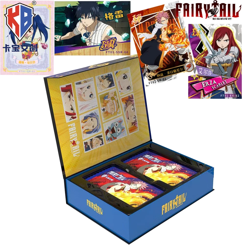 Original KABAO Fairy Tail Collection Card Endless Adventure Series Cartoon Anime Characters Premium Creative Cards Holiday Gifts