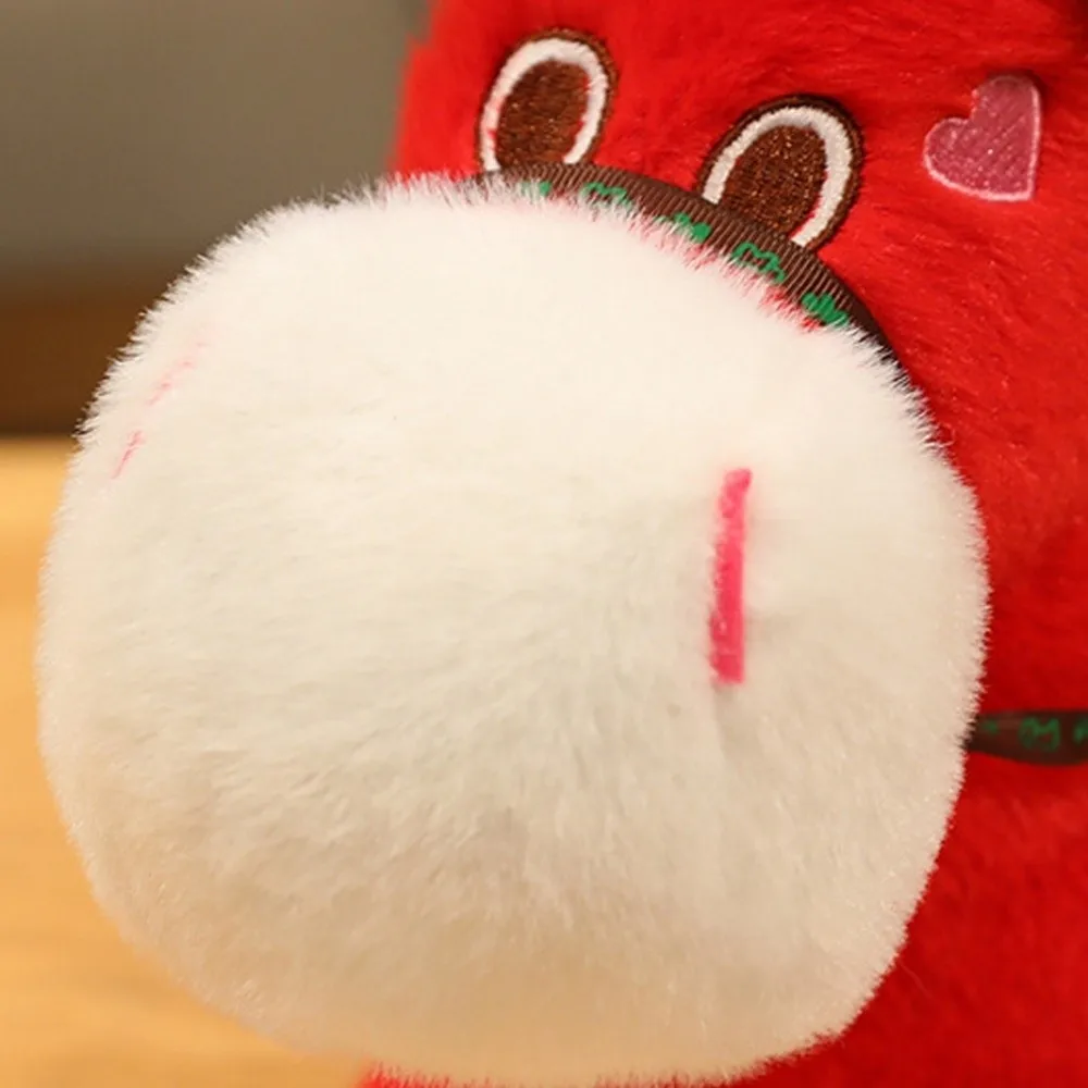 Poupées de mascotte drôles 2026 cheval en peluche poupée mignon créatif cheval porte-bonheur jouets en peluche moelleux Kawaii zodiaque poney Figurine année du cheval