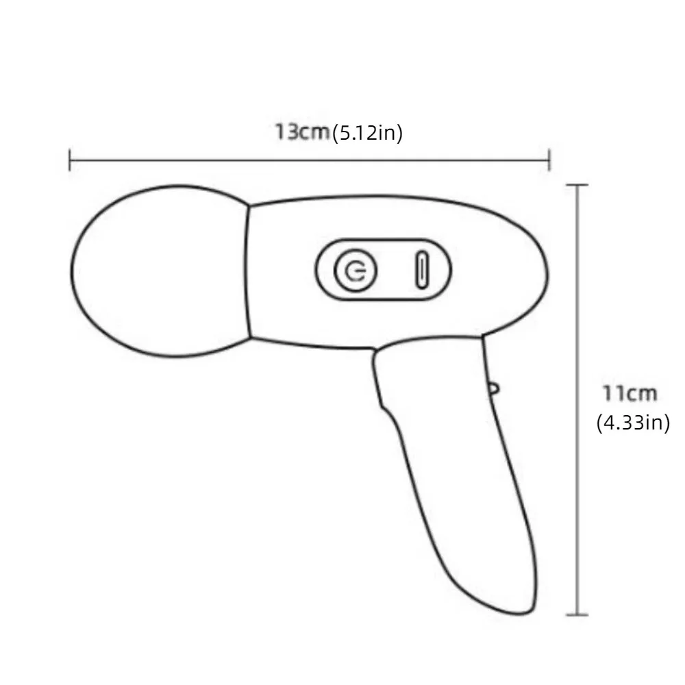 Adjustables Mini Fascia Massager Wear Resistant Soft Massage Head Deep Tissue Massage Device Portable Easy To Operate