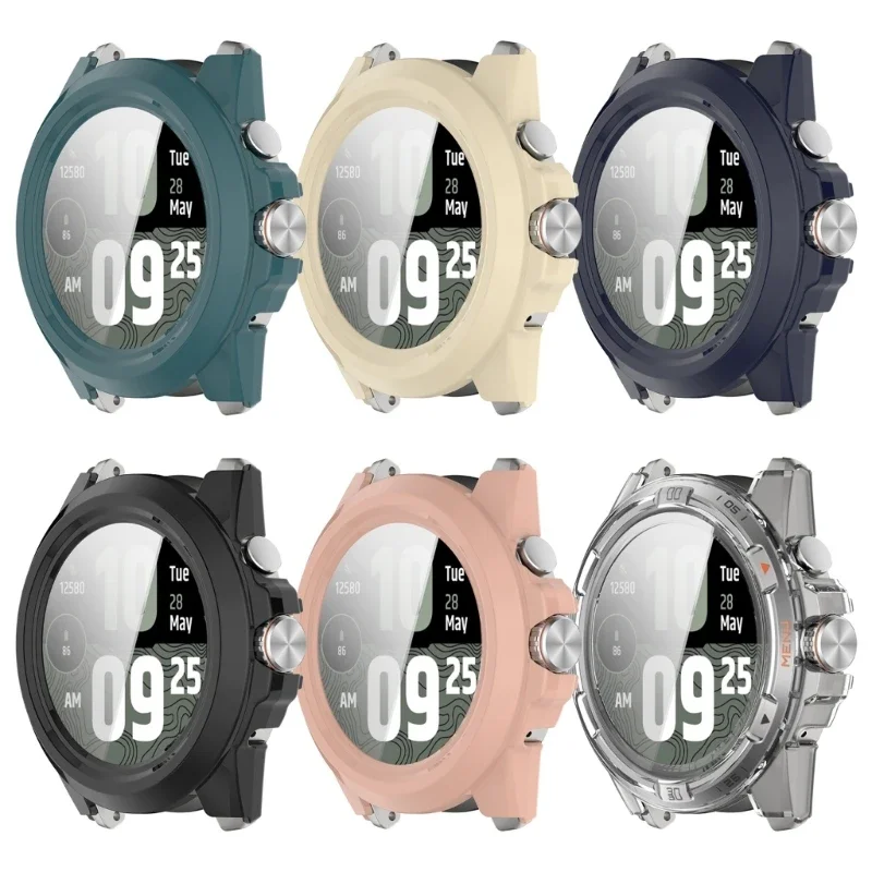 Protetor tela cobertura completa da abordagem antidiscrata para capa dispositivo vestível PC com vidro temperado shell