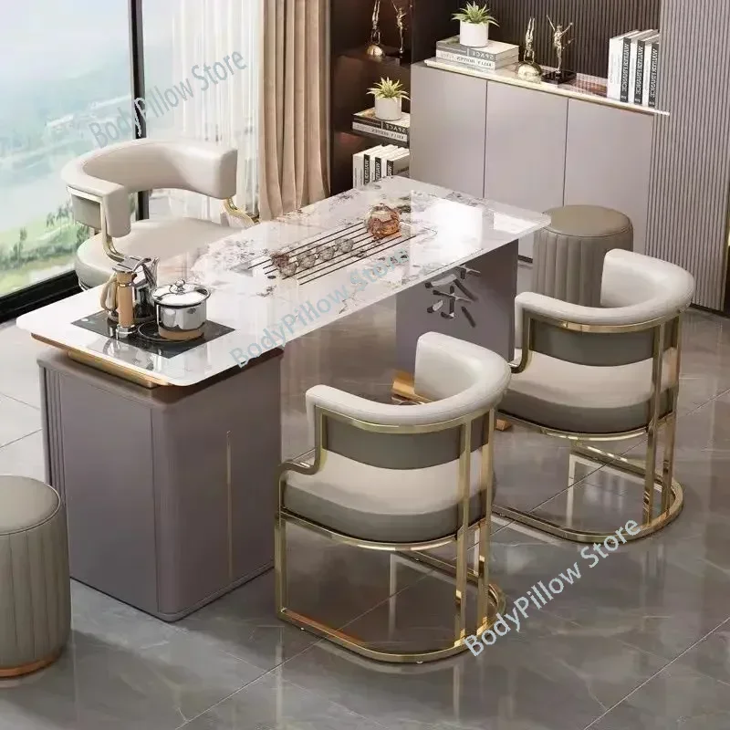 Luxury Makeup Dining Chairs Reception Front Desk Manicure Mahjong Sofa Hotel  Chair Silla Comedor Kitchen Furniture