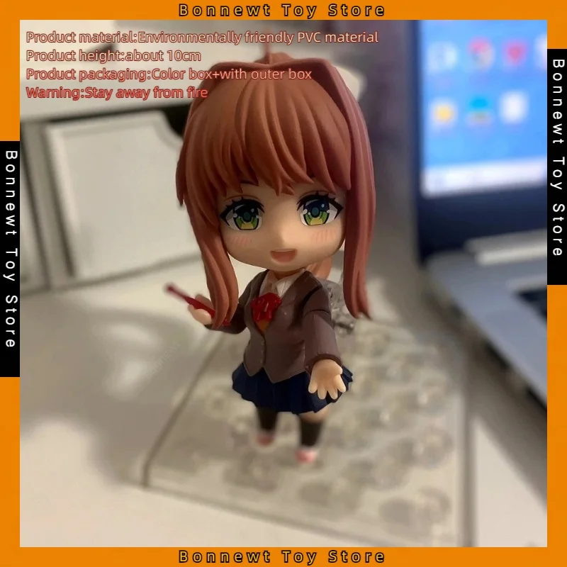 

New Doki Doki Literature Club 10cm Q-version Nendoroid 1817 Monica movable face-changing figure model boxed ornaments wholesale