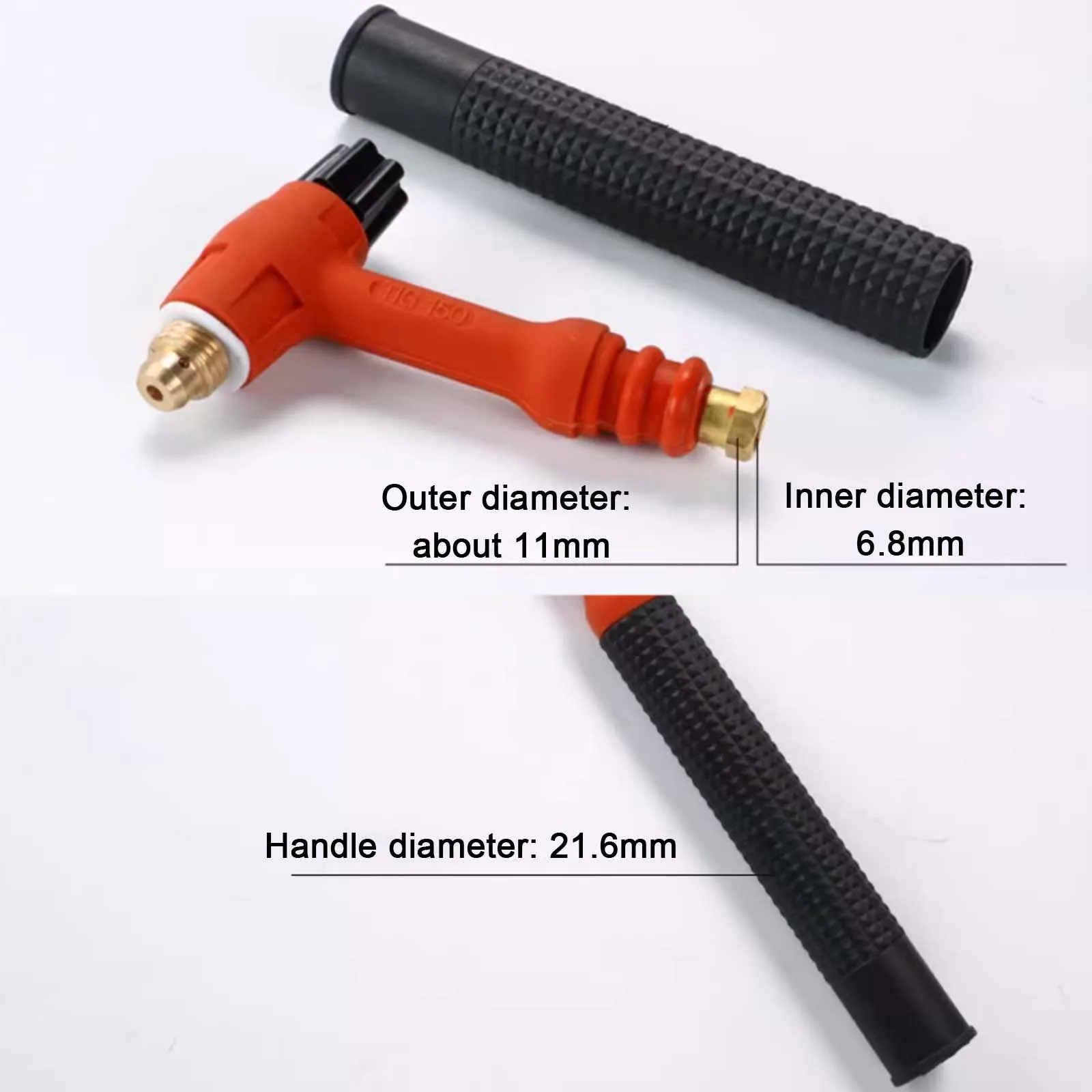 QQ-150A 300A 2-core الطيران التوصيل آلة لحام قوس الأرجون لحام بندقية رئيس #5