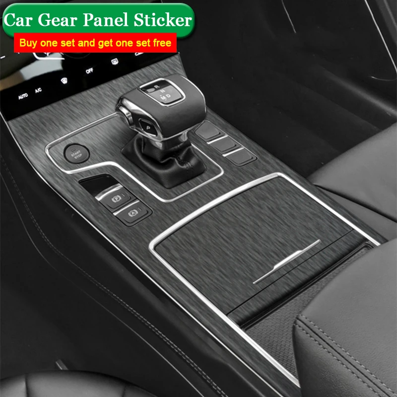 

For HONGQI H5 2020 2021 2022 Car Gear Panel Sticker Gear Box Protective Film Carbon Black Car Interior Sticker Auto Accessories