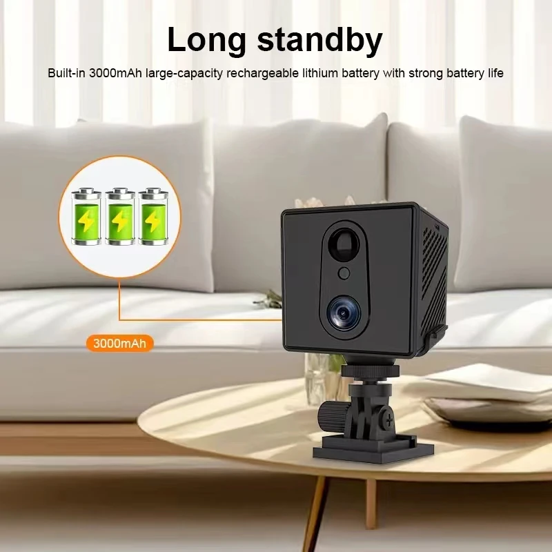 Mini telecamera 4G 3000mAh Wireless Low Comsunption Night Vision Motion Detection CCTV sorveglianza del corpo vocale bidirezionale