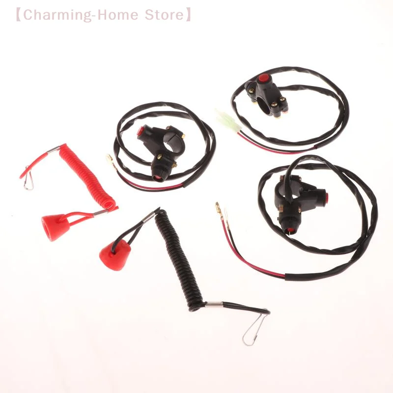 

【M】Аварийный выключатель мотоцикла для ATV Mini Dirt Bike ATV Quad Moto со страховочным ремешком