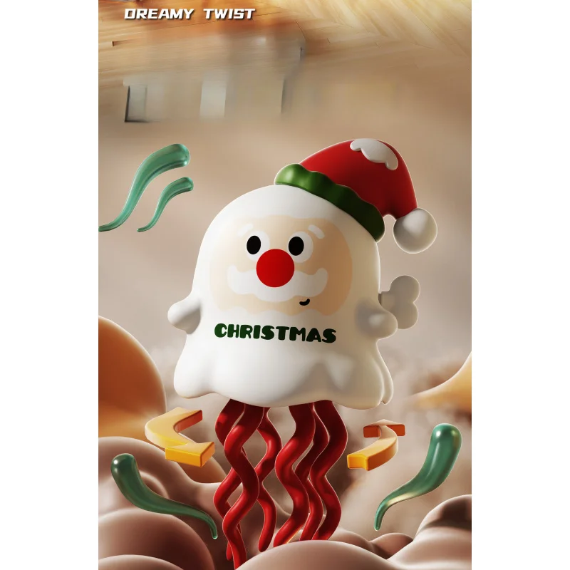 4 قطع من لعبة تململ هدية عيد الميلاد - دمية لطيفة لتخفيف التوتر والرقص سانتا والرنة #6