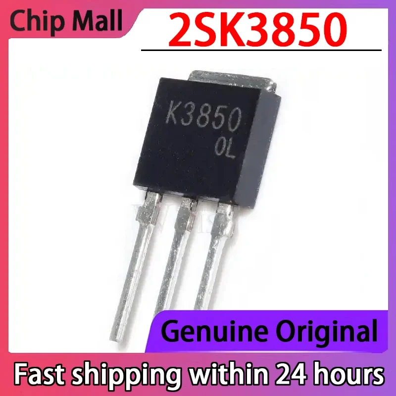 5PCS 2SK3850 K3850 Brand New Stock MOS Field-effect Transistor TO-251 600V