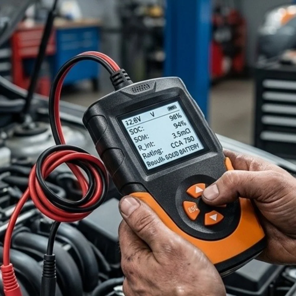 12V 24V Battery Testing Device for Lead-Acid Batteries in Cars Motorcycles Forklifts and Other Vehicle Applications