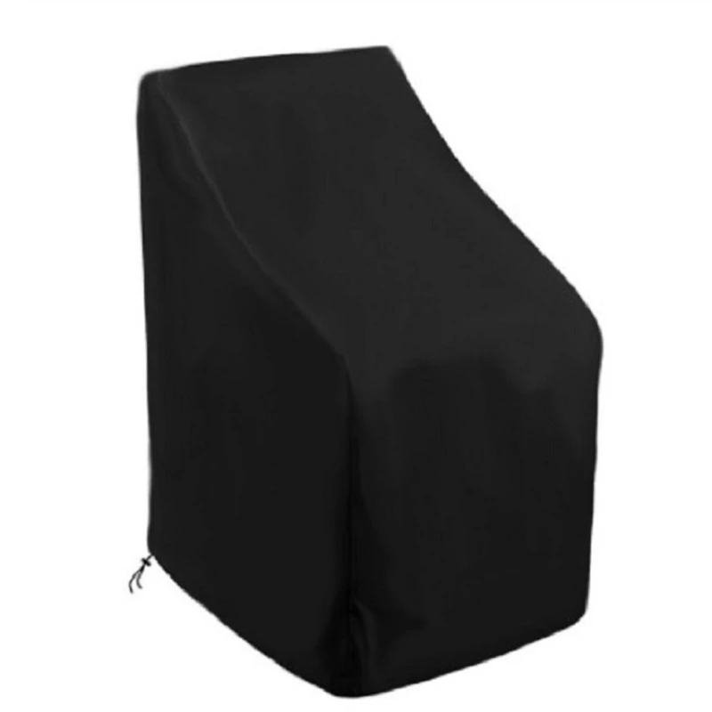 Outdoor Garden Stackable Chair Cover Courtyard Patio Furniture Weather Resistant Waterproof Oxford Stacking High Back Dropship