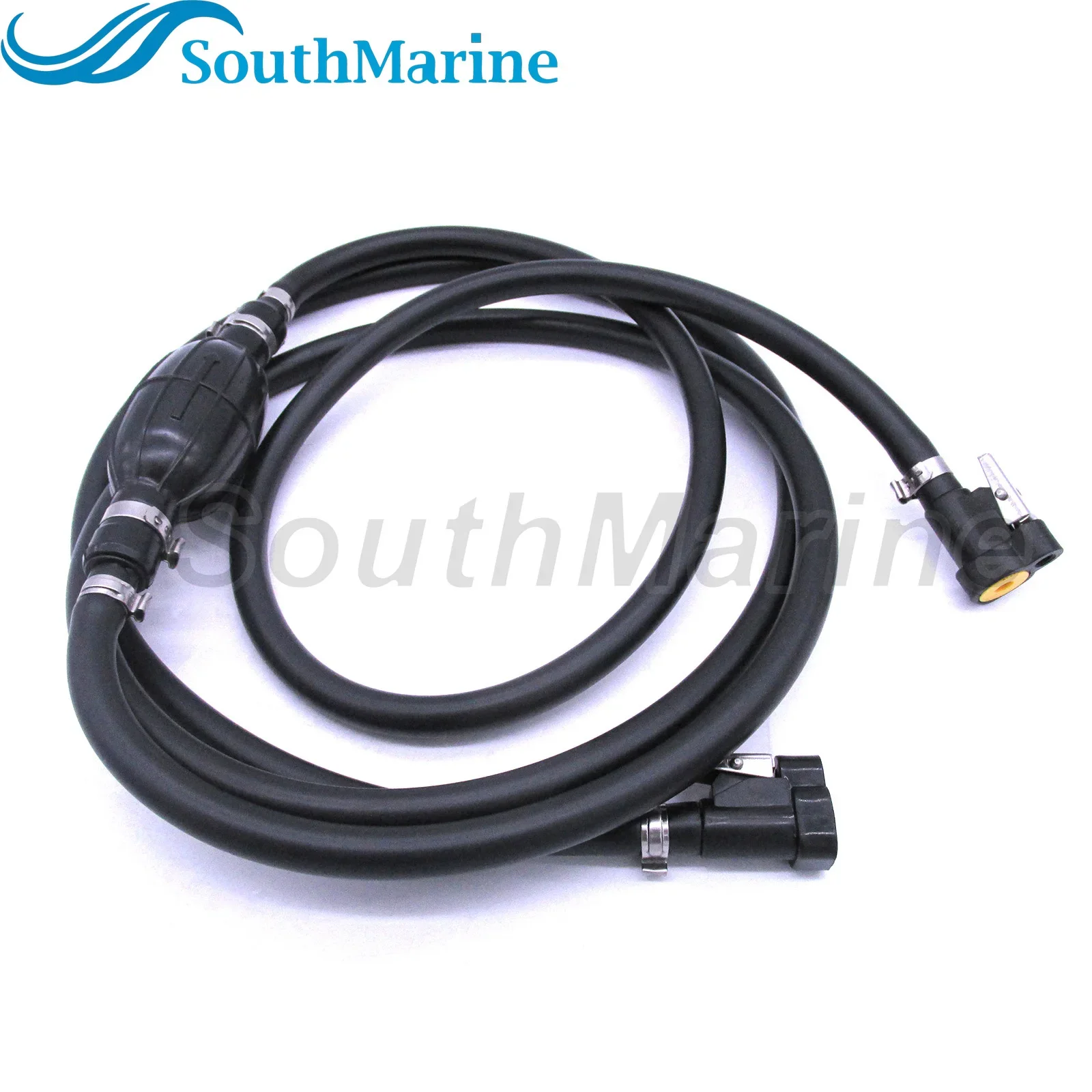 Boat Engine 0766489 5008609 Fuel Line Assembly with Hose & Bulb for Johnson Evinrude OMC Outboard, Length 8ft/2.44m, Inner diame