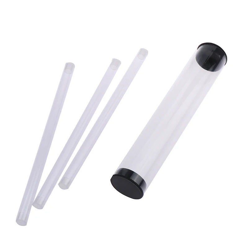 Acrylic Clear Storage Tube Rotating Pen Holders Plastic Pen Case Gift Pen Packaging Box Lightweight Cylindrical Tube Containers