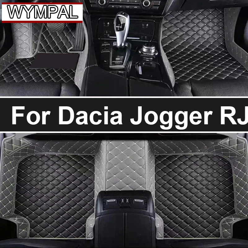 Para dacia jogger rmi 2021 2022 2023 tapetes do carro tapetes de couro cobre pisos tapete de carro acessórios do carro tapeçaria interior