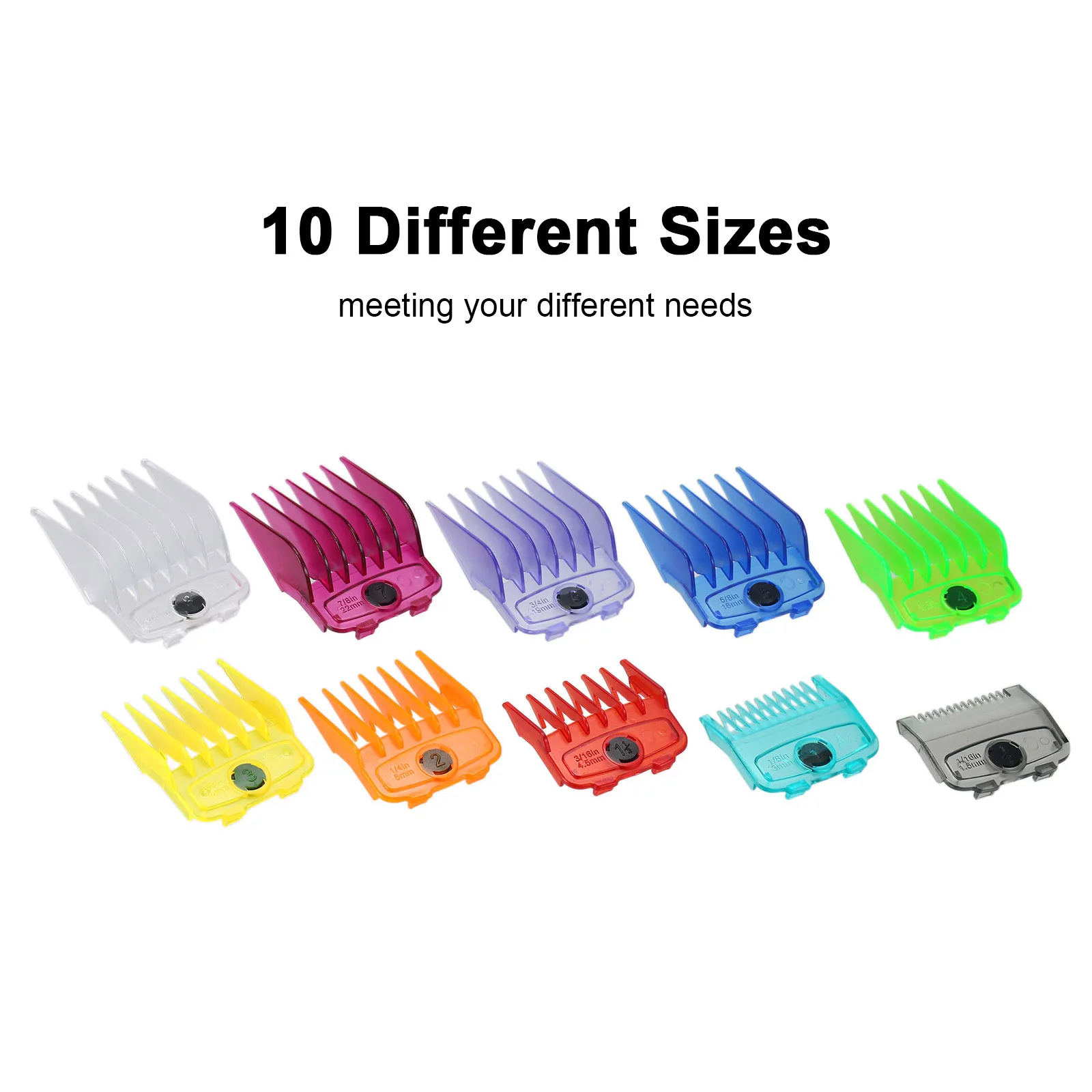 10PCS Hair Clipper Combs Guide Kit