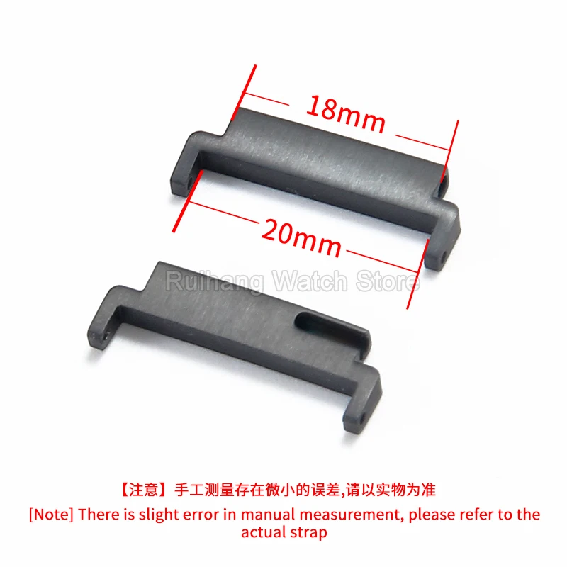 For Casio G-SHOCK AE1300 W-800H SGW-400 SGW-500 MRW-200H Black Silver Solid Structure Watch Bracelet Connector 18mm To 20mm