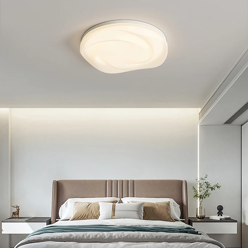 Luzes Pingente Branco Moderno, LED Estilo Creme, Luz Pendurada para Quarto, Estudo, Sala de estar, Nórdico, Decoração da sala de jantar