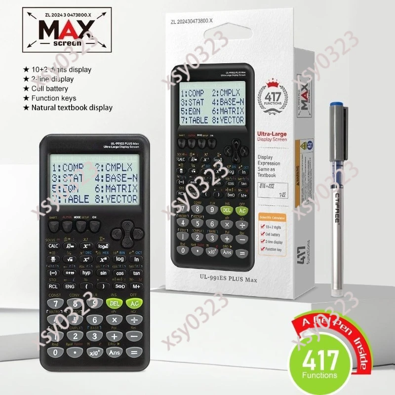 991ESPLUS 2nd Scientific Calculator, 417 Functions Student Study Math Tool