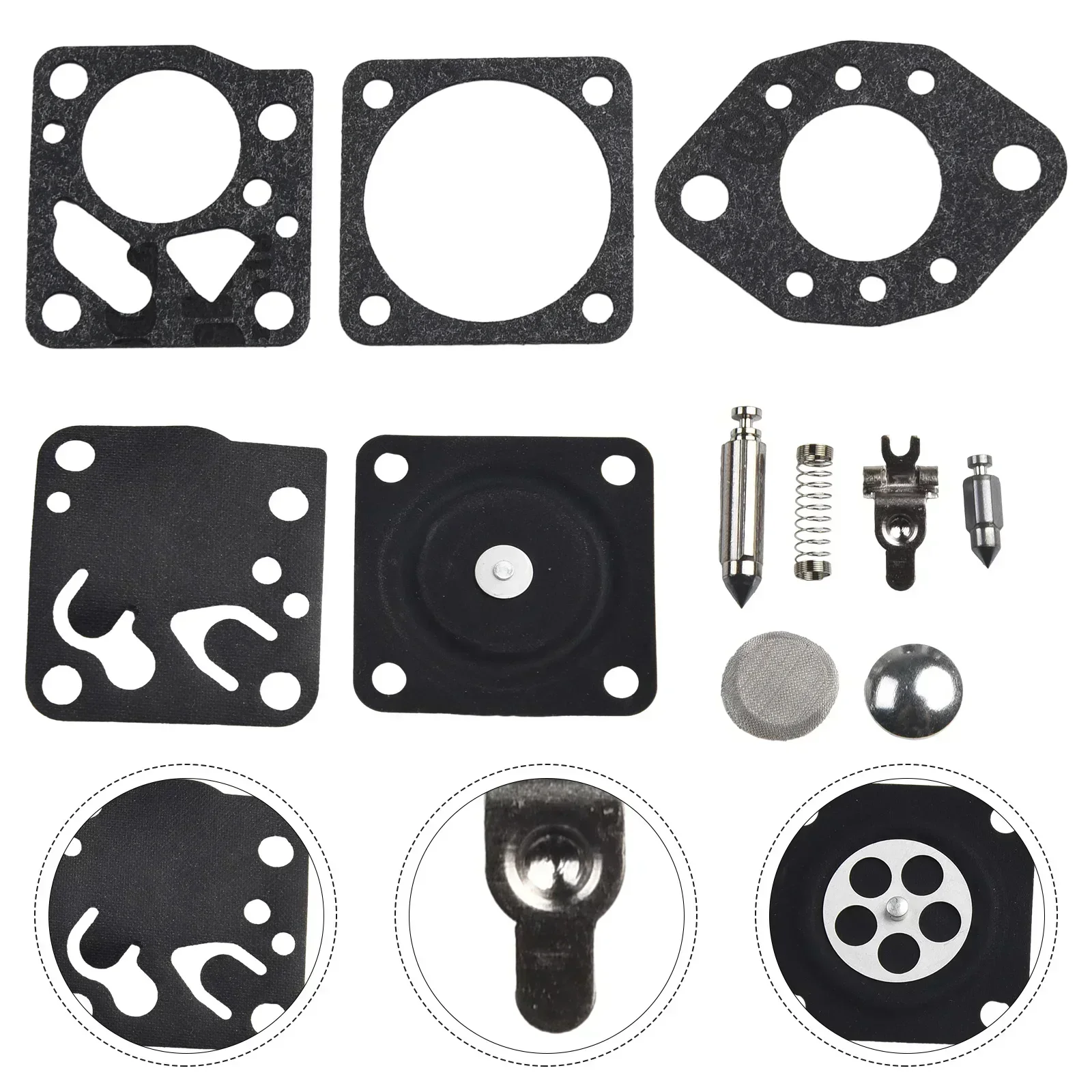 Carburetor Seal Membrane Set For Tillotson RK-14HU 15HU DG-2HU For Dolmar 110 Replacement Mower Parts Garden Supplies