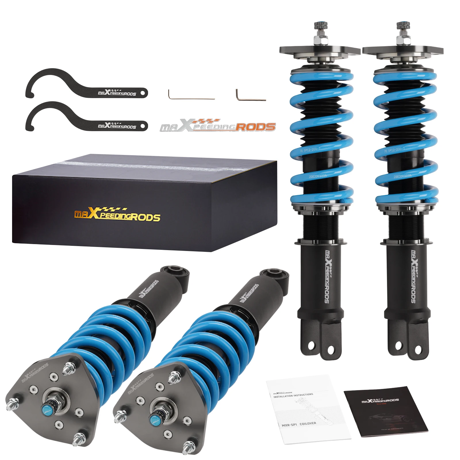 24 Levels Damping Coilover Suspension Kit for Infiniti G37 V36 Nissan 370Z Z34