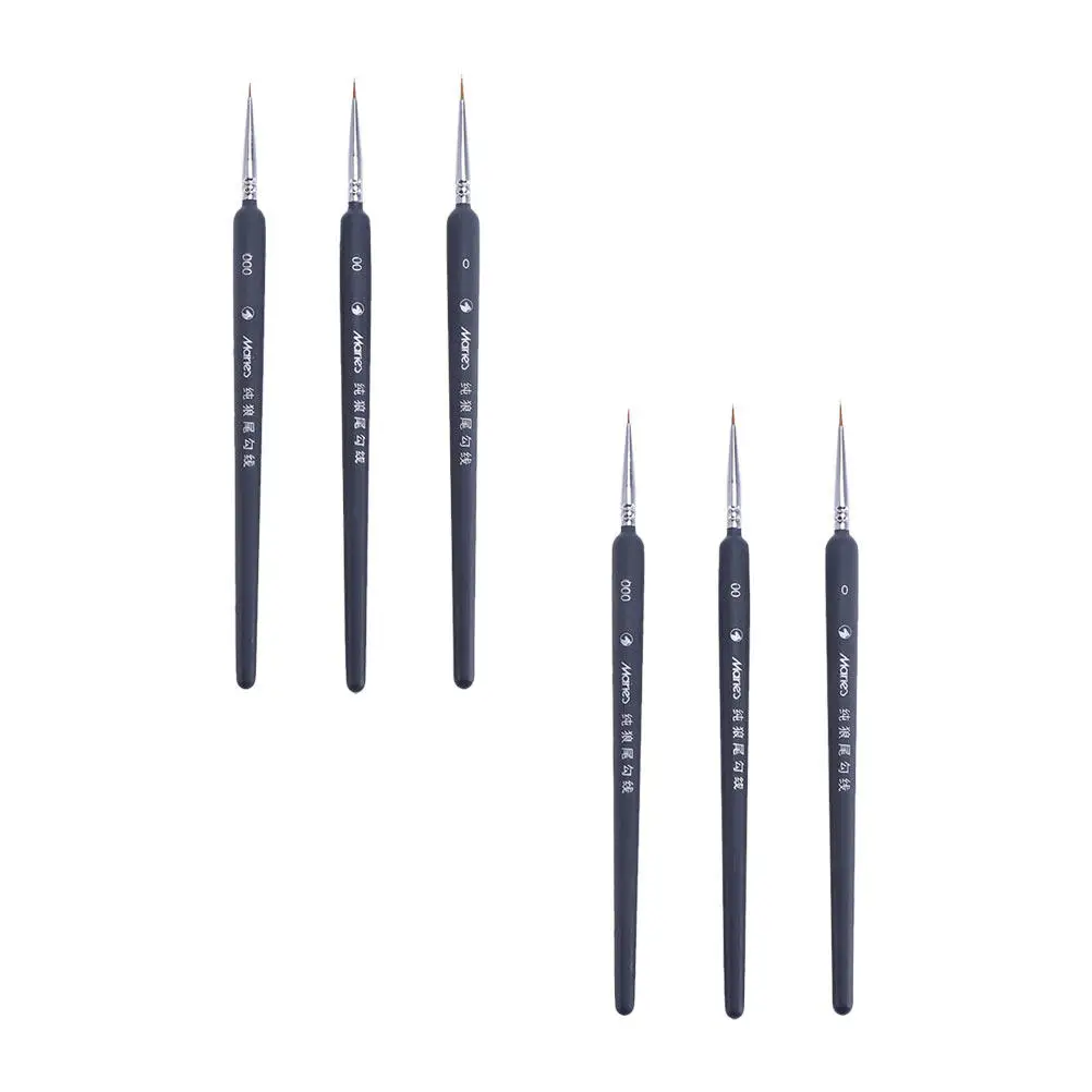 

6Pcs Premium Fine Detail Paint Brush Set for Watercolor Gouache Acrylic Oil Painting Drawing Artist Painting Supplies