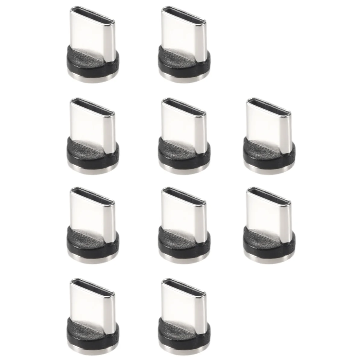 10 TEIL/SATZ Runde Magnetische Kabel Stecker 8 Pin Typ-C Stecker Schnelle Lade Telefon Magnet Ladegerät Stecker