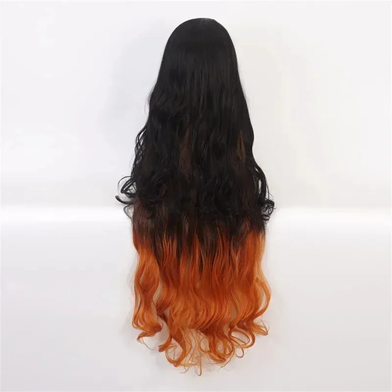 2024 New Kimetsu no Yaiba Kamado Nezuko Cosplay Wig Heat Resistant Synthetic Hair Wigs