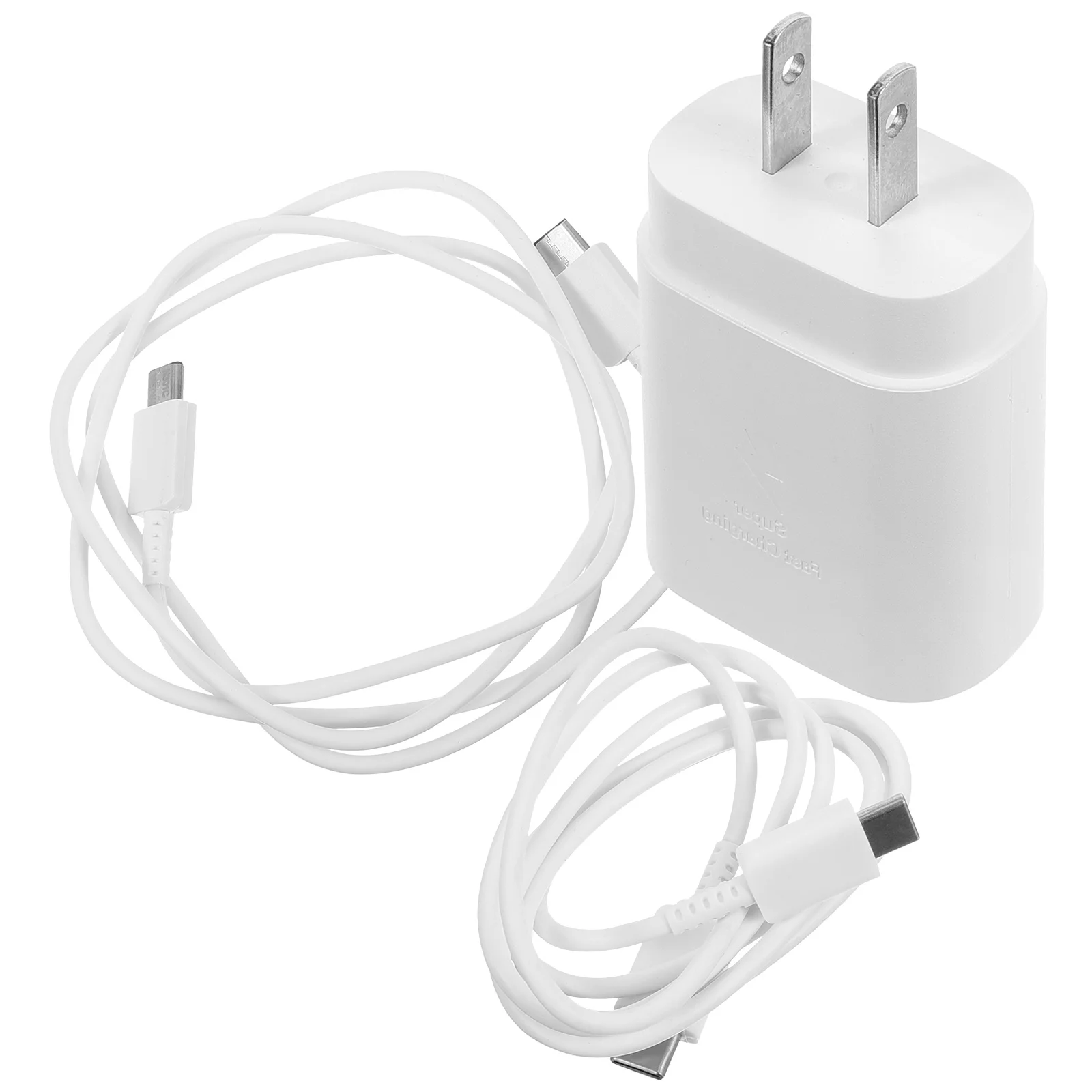 25w Fast Charging Chargers Plug Metal USB Wall with Cable