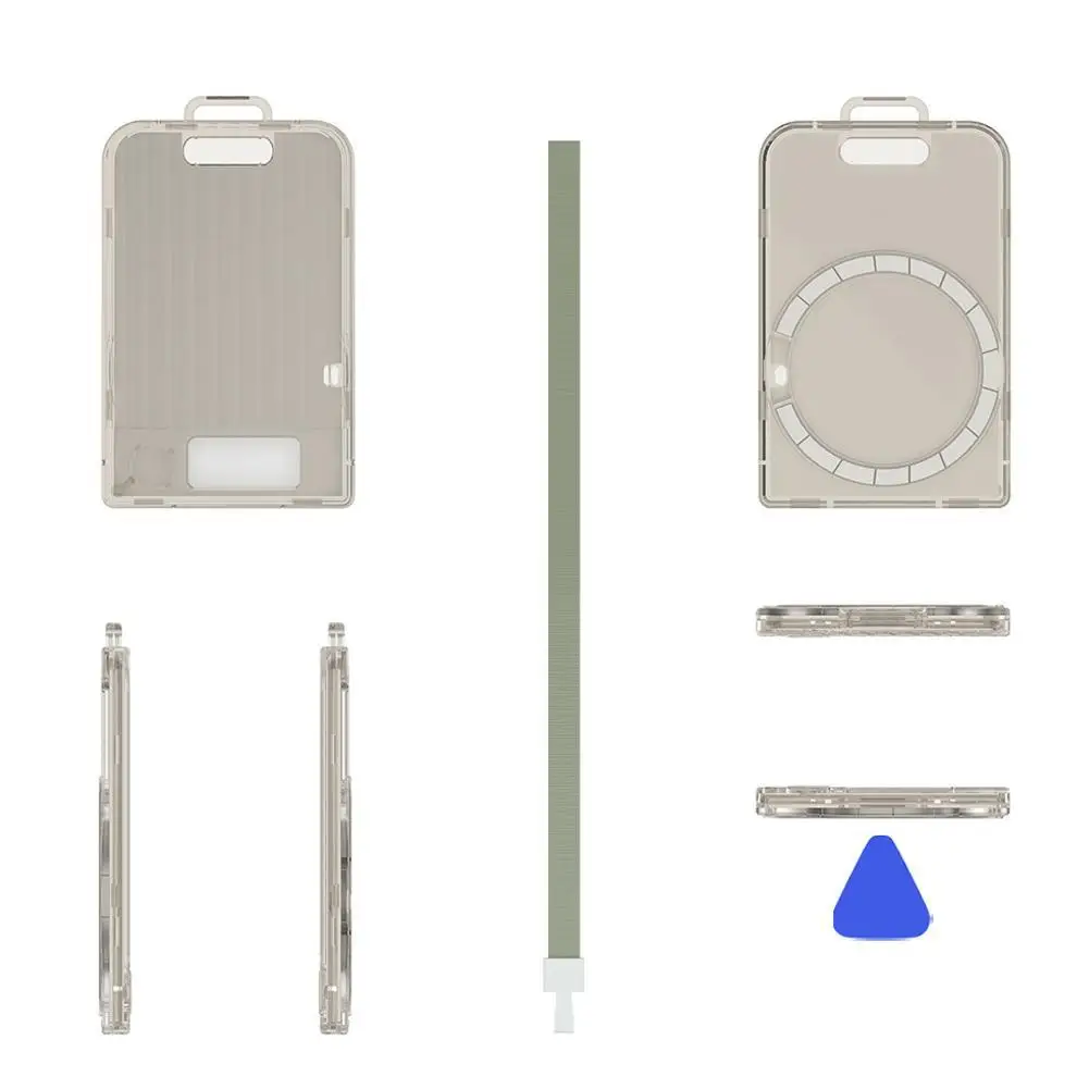 

Защитный чехол с ремешком, ударопрочный, для диктофона, с магнитной защитой от потери, жесткий корпус для PLAUD Note/Plaud Note Pro (2025)