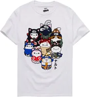 Miniso collaborates with Naruto print short-sleeved men's summer casual top and Great Ninja Series T-shirt