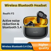 Realfit F3 ANC cancelación activa de ruido verdadero inalámbrico Bluetooth 5,4 auriculares Chip alta calidad en la oreja TWS cancelación de ruido