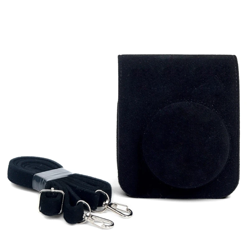 For Mini 12 Black Felt Case Camera Protective Case Soft Cover for Mini 12 Instant Camera Felt Bag Cover Replacement