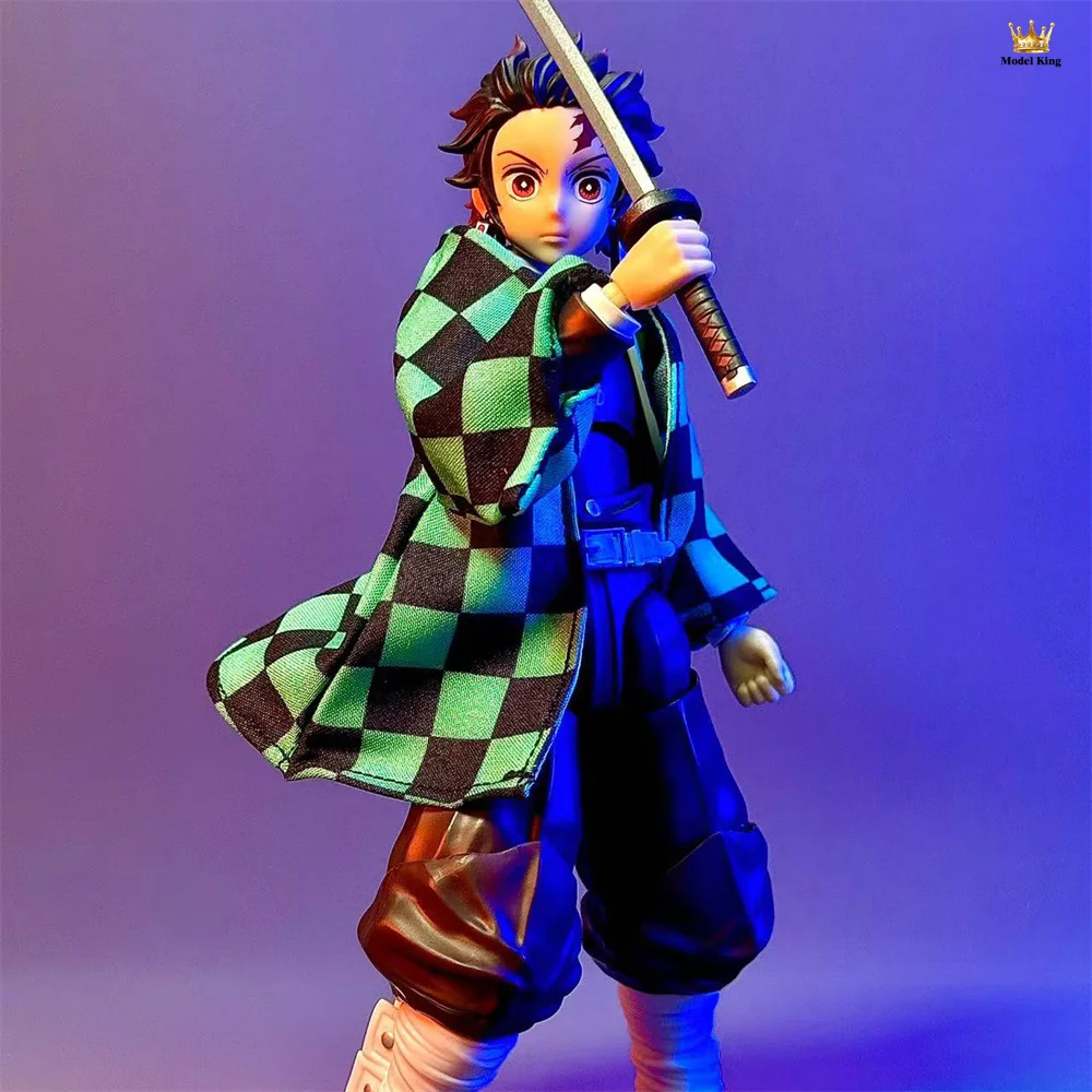 Handmade 1/12 Classic Comic Book Characters Wearing Black Green Checkered Clothes Accessories Fit SHF Action Figures Body Model