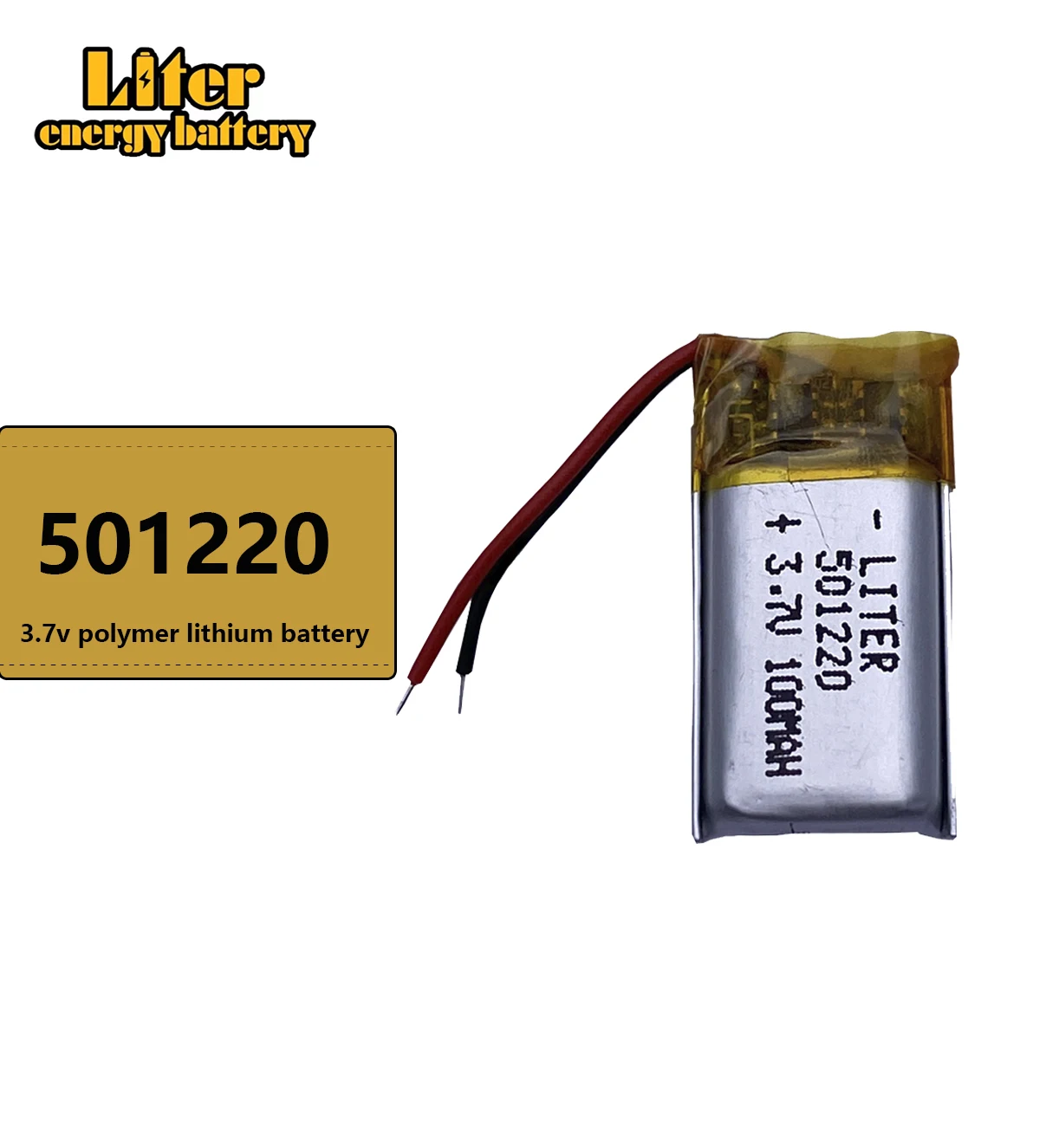 501220 3.7V 100mAh Rechargeable Li-Polymer Li-ion Battery For bluetooth headset mouse Bracelet Wrist Watch Self-timer bar