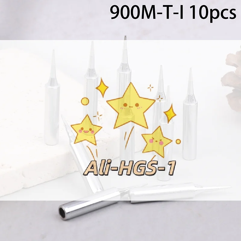 

Fix Your Iron! 10Pcs 900M-T-I Tip Set, Restore Soldering Performance, Easy Replacement Kit for Stations