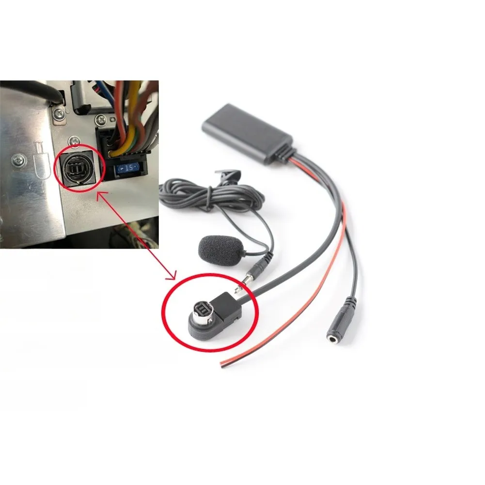 

Адаптер BT AUX для автомобильной радиосвязи для PC7102 ksu58 pd100 u57 u29, включая встроенный микрофон для беспроводных музыкальных и голосовых звонков