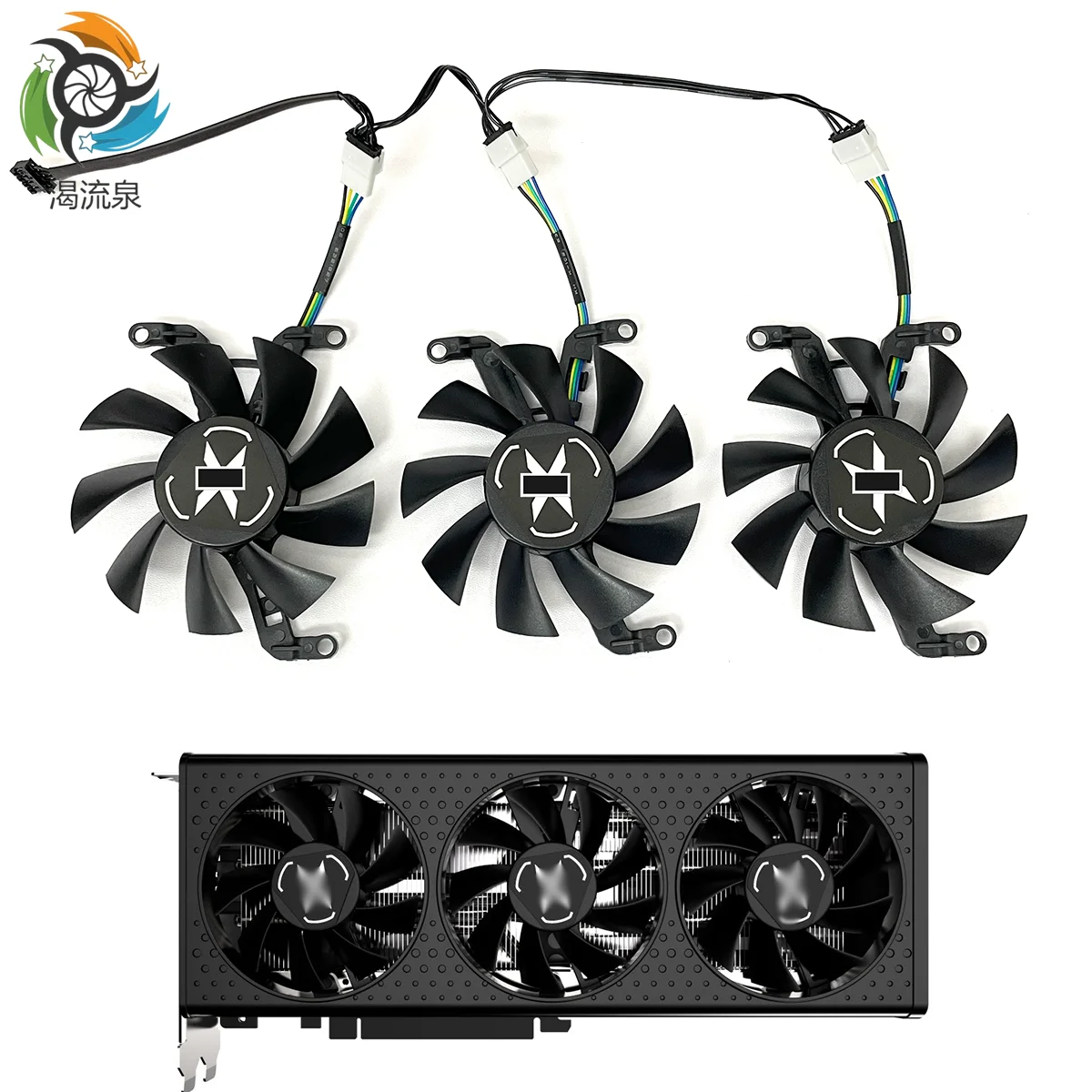 

New 75MM Cooling Fan For XFX Speeder MERC QICK 308 Radeon RX 6600XT 6500XT Black ULTRA Gaming Graphics Card Cooler Fan