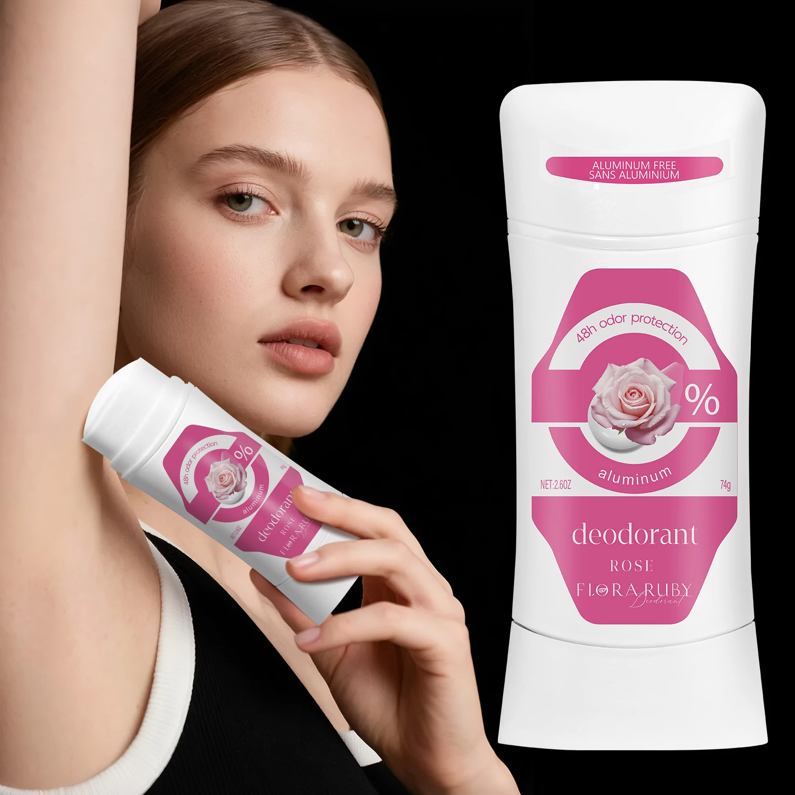 

Deodorant Women Aluminum Free Antiperspirant Stick Body Care Advanced Protection Deodorants Natural Flower Perfume Deodoran 74g