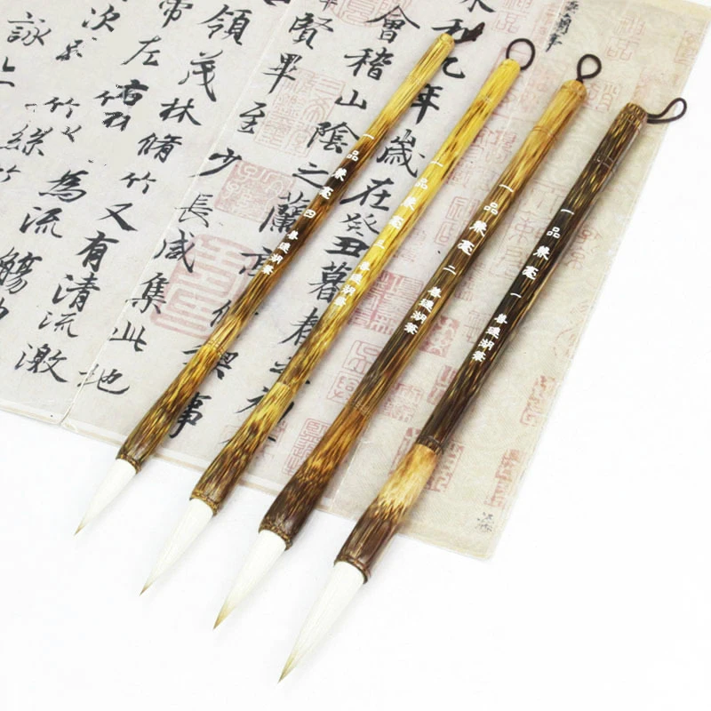 Multiple Hairs Calligraphy Writing Brush Set Chinese Traditional Calligraphy Brush Regular Script Brushes Landscape Painting Pen