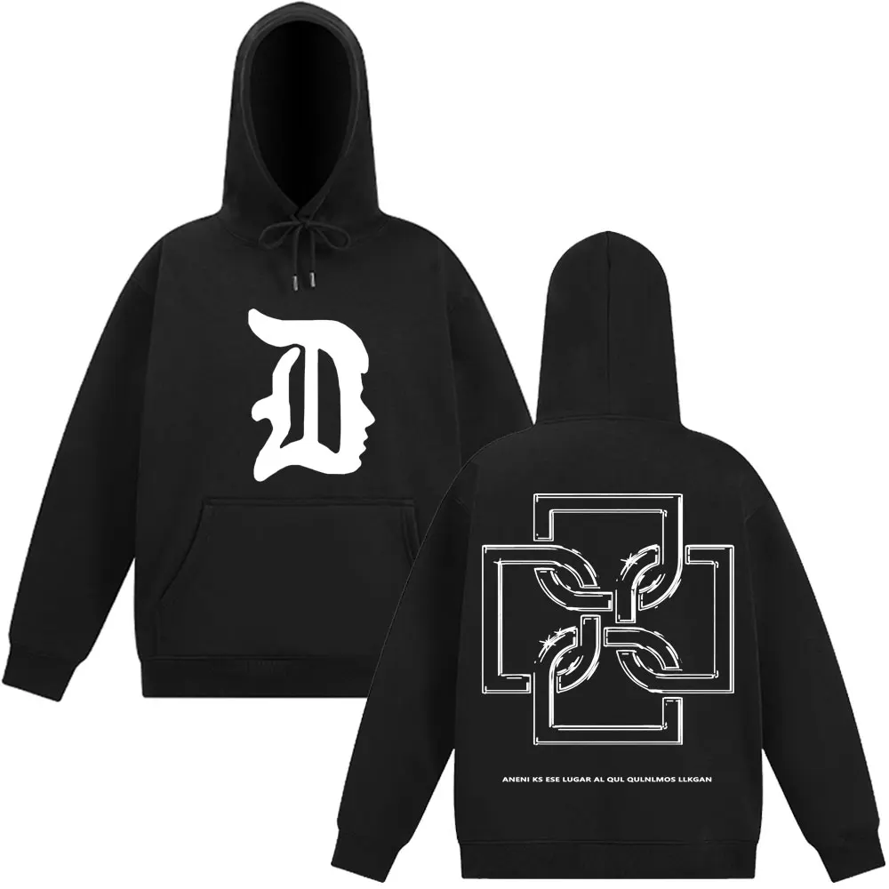 

Rapper Duki Merch Retro Design Fashion Clothing Hoodies Men Women Hip Hop Oversized Sweatshirt with Hood Long Sleeves Casual Top