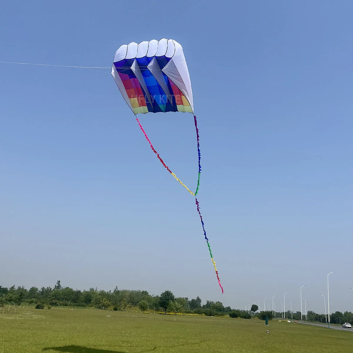 HFLY-Nouvel Arrivage 6 SQ.M. Cerfs-volants Pilotes Gonflables en Mosaïque pour Adultes, Nylon Ripstop, Lève-Cerf Coloré, Haute Qualité, Doux