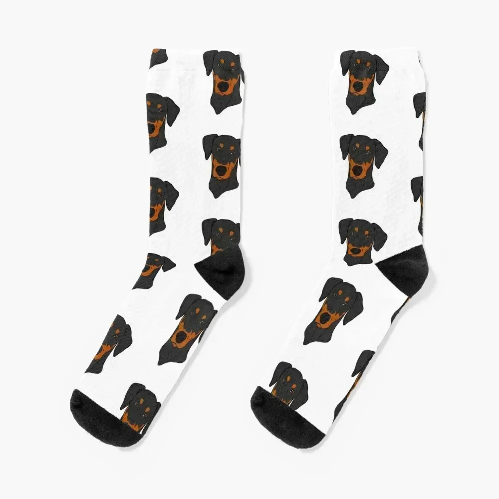 

Doberman Socks football men cotton high quality Sports hip hop Mens Socks Women's