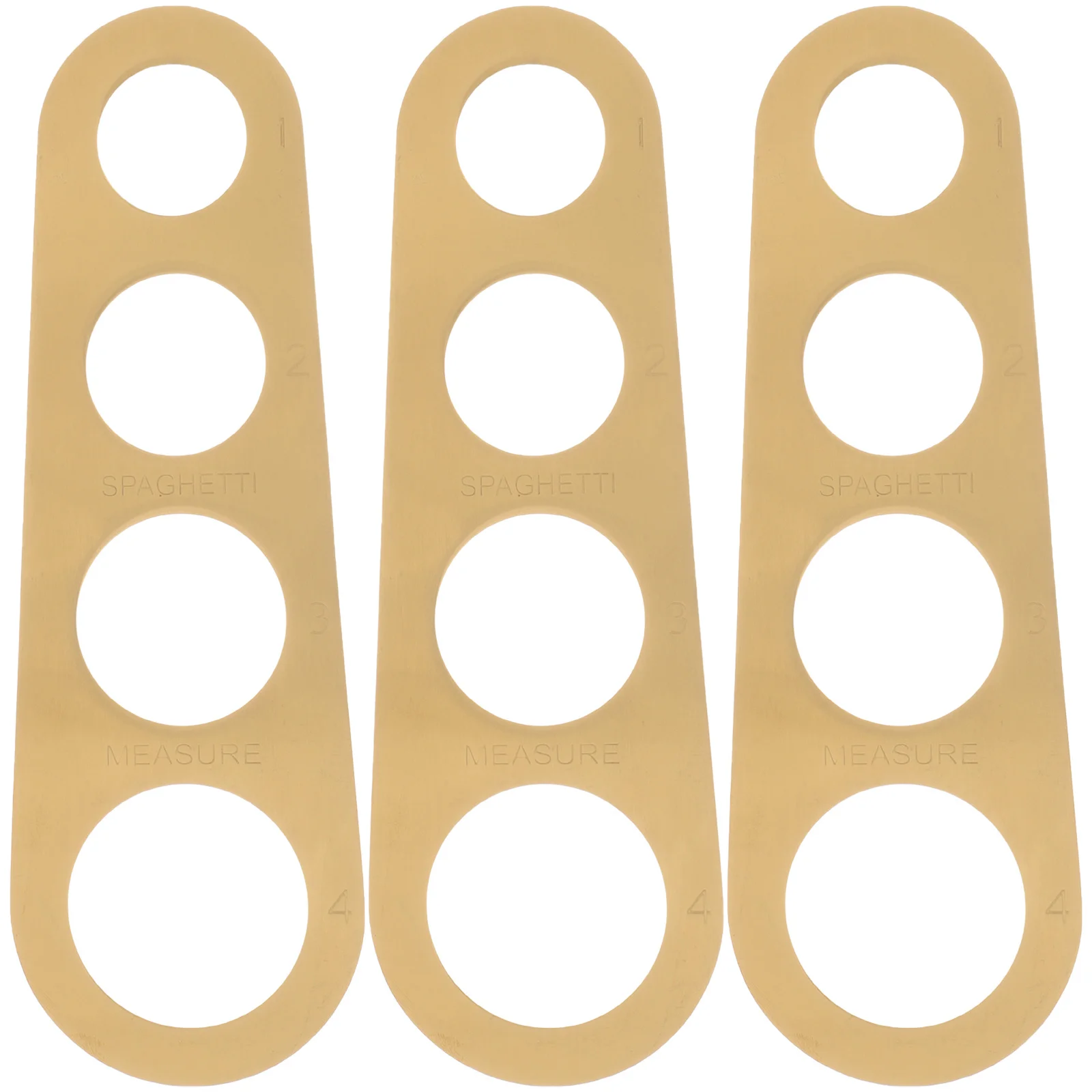 

3Pcs Stainless Steel Spaghetti Ruler 4 Holes Noodle Measuring Tool for Portion Control Pasta Measure Kitchen Gadget