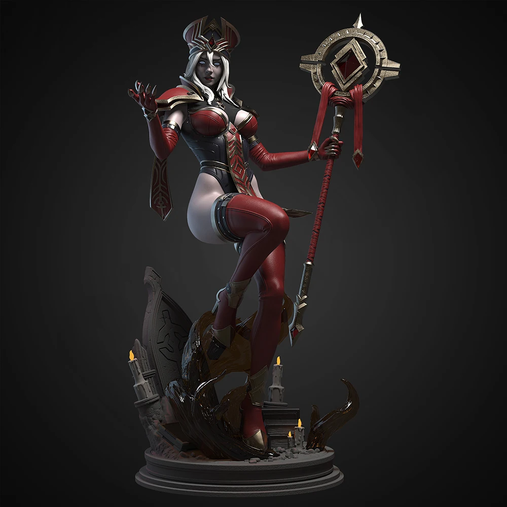 

1/24 комплект модели с 3d принтом, сексуальная жрица NSFW, фигурка из смолы, комплект модели, сделай сам, миниатюрная уменьшающая статуя, неокрашенный комплект, игрушка