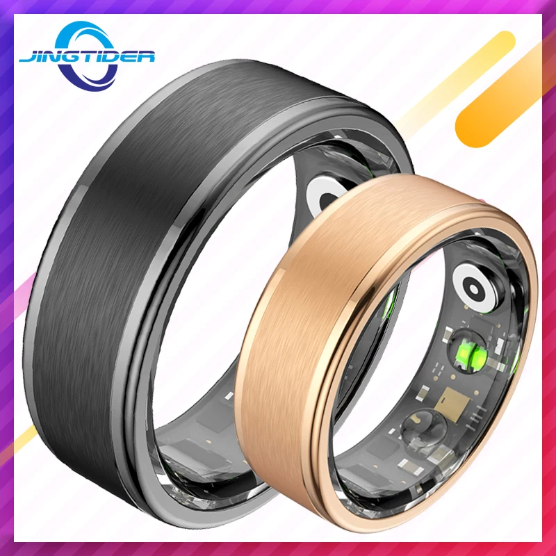 

R03 Fitness Tracker Smart Ring Men Women Stainless Steel Heart Rate Blood Oxygen Monitor Health Finger Ring For Android IOS Ring