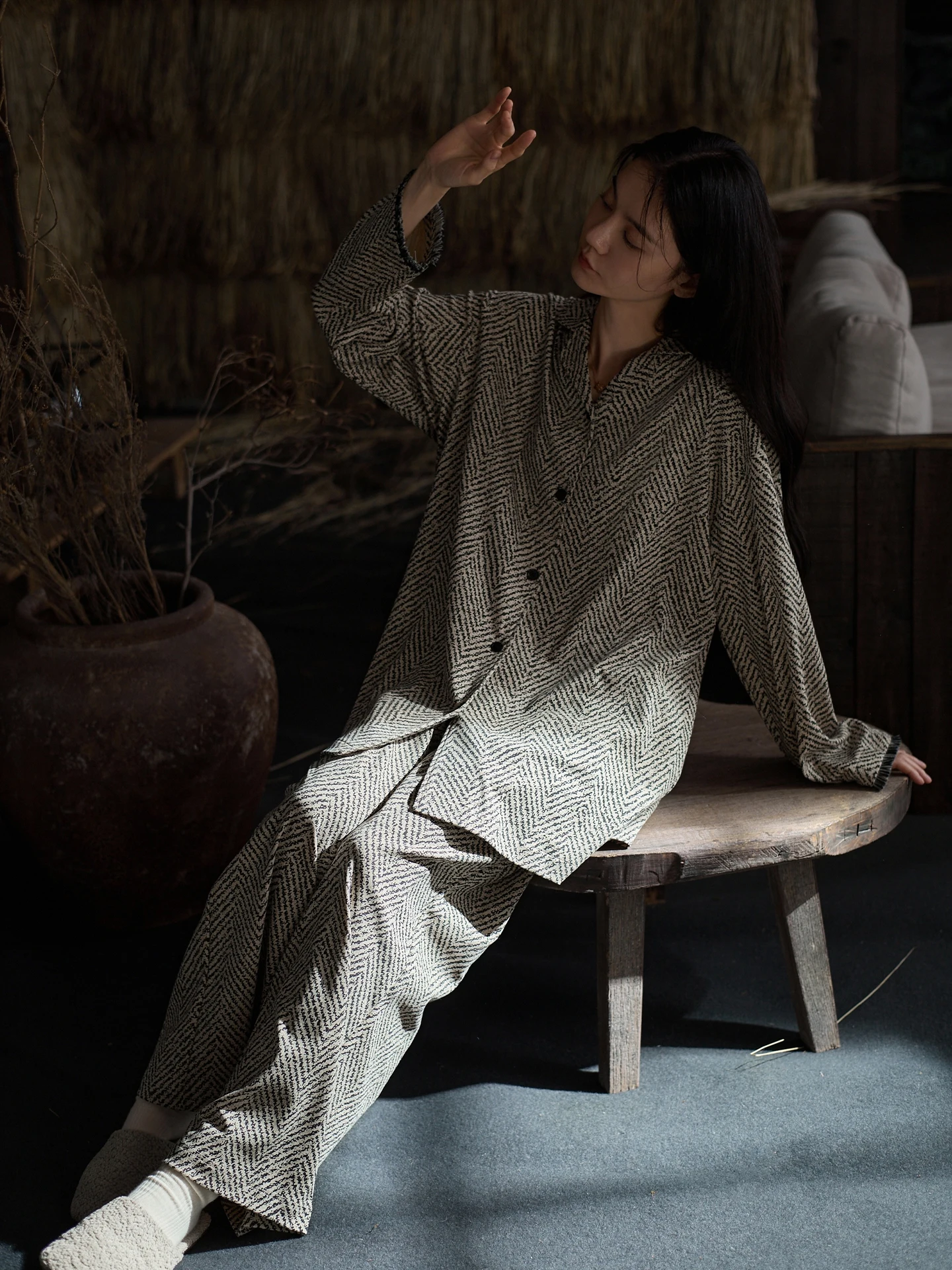 pigiama-in-puro-cotone-morbido-da-donna-abbigliamento-per-casa-a-maniche-lunghe-nuovo-stile-autunno-inverno-set-di-lusso-con-stampa-casual