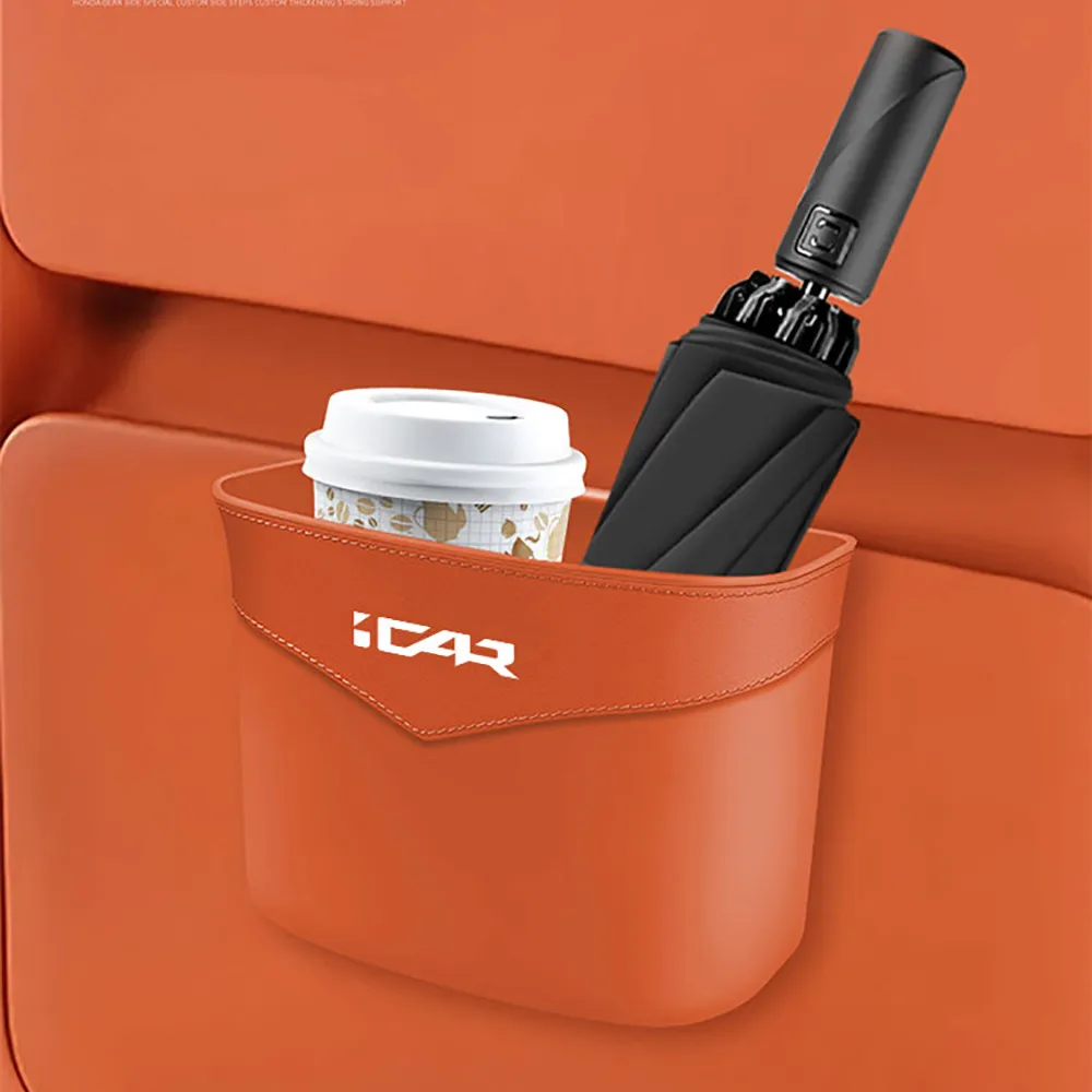 In-car trash Can Umbrella Storage Rear Seat Storage Box Modification Accessories Fit for Chery ICAR V27 V23 2024 2025 2026 view 4