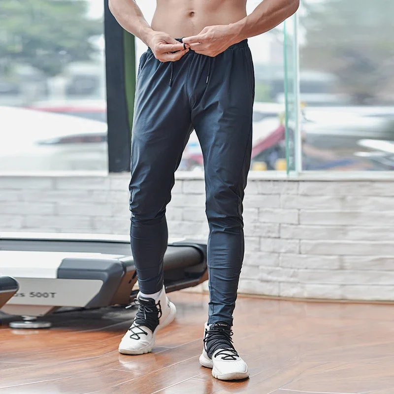 High Quality Men Running Fitness Sweatpant Male Casual Outdoor Training Sport 9 Point Pant Jogging Workout Trousers Bodybuilding